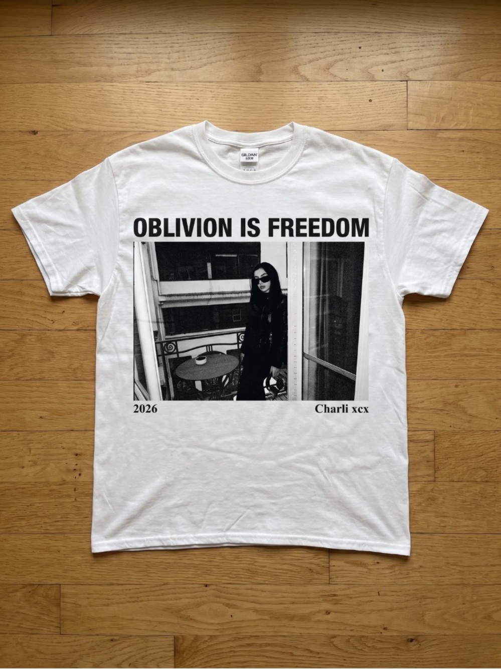 Charli XCX Oblivion Is Freedom Tour 2026 Graphic T-Shirt Concert Tee